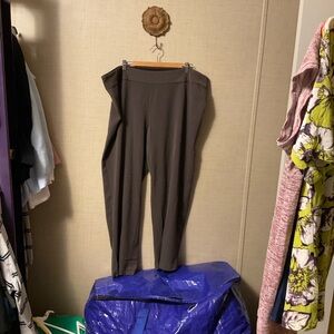 Elegant Charcoal Straight Leg Women's Pants